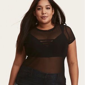 Torrid Plus Size Mesh Tee
